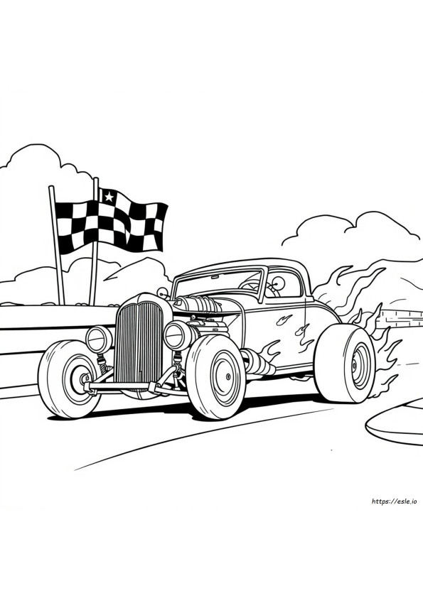 Hot Rod Ausmalbilder Zum Ausdrucken