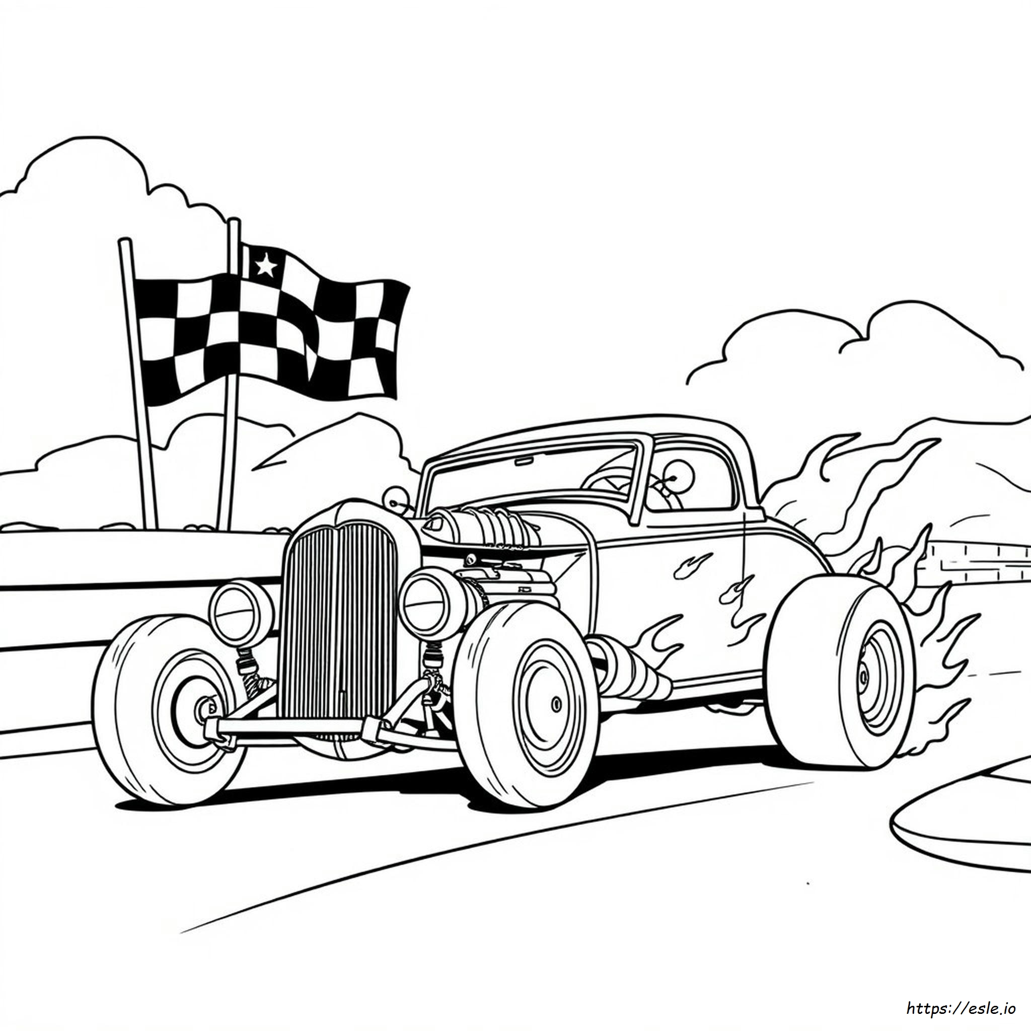 Printable Hot Rod Coloring Pages