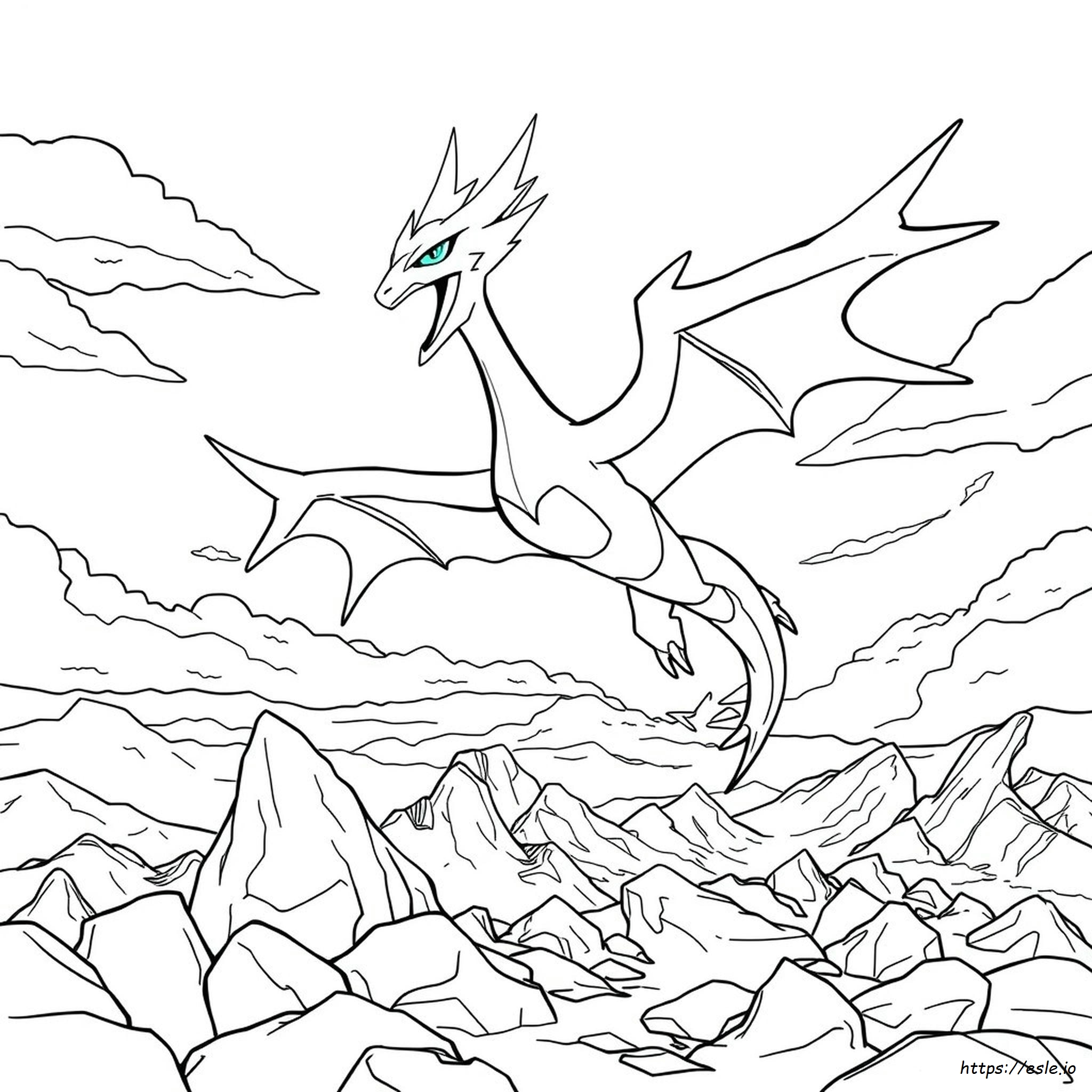Mega Rayquaza Ex Da Colorare