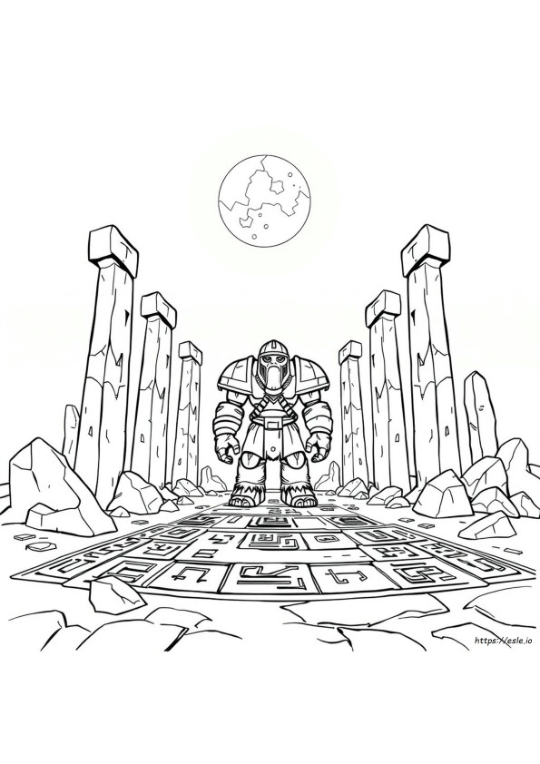 Coloriages Golem