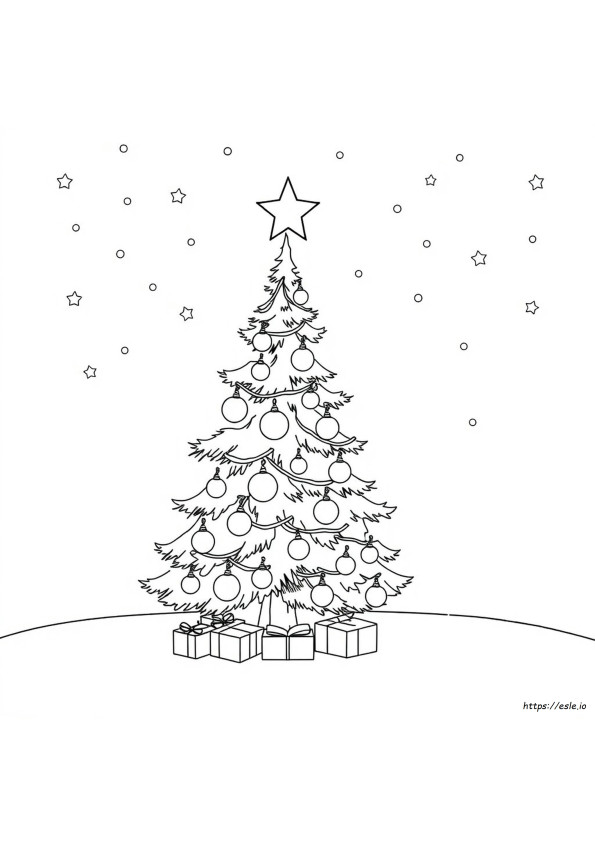 Halaman Mewarnai Natal Sudah Diwarnai