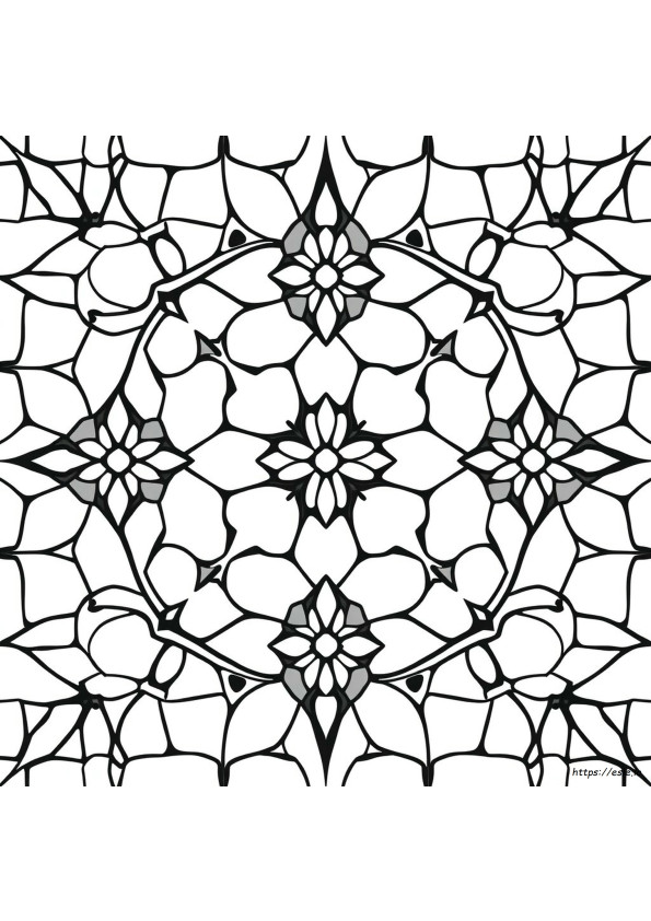 Gambar Mewarnai Mosaik