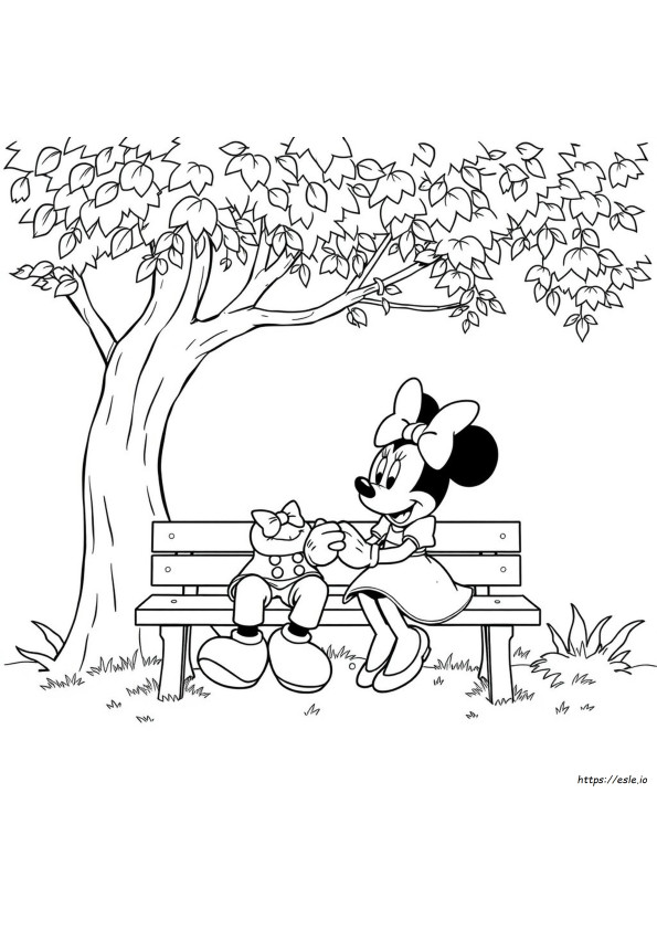 Mudah Mickey Dan Minnie Halaman Mewarnai