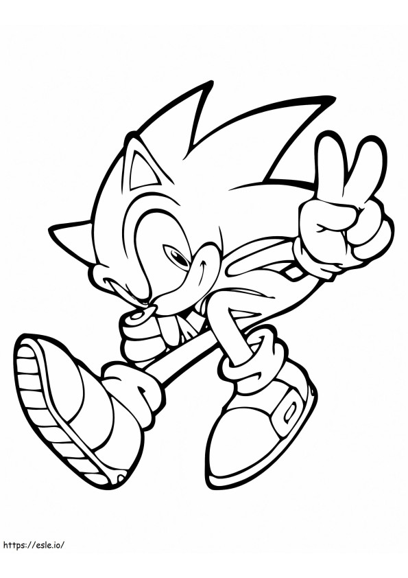 Incrível Sonic para colorir