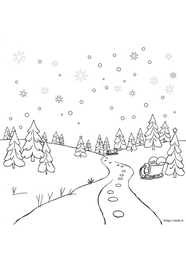 Invernali Da Colorare E Stampare Per Bambini