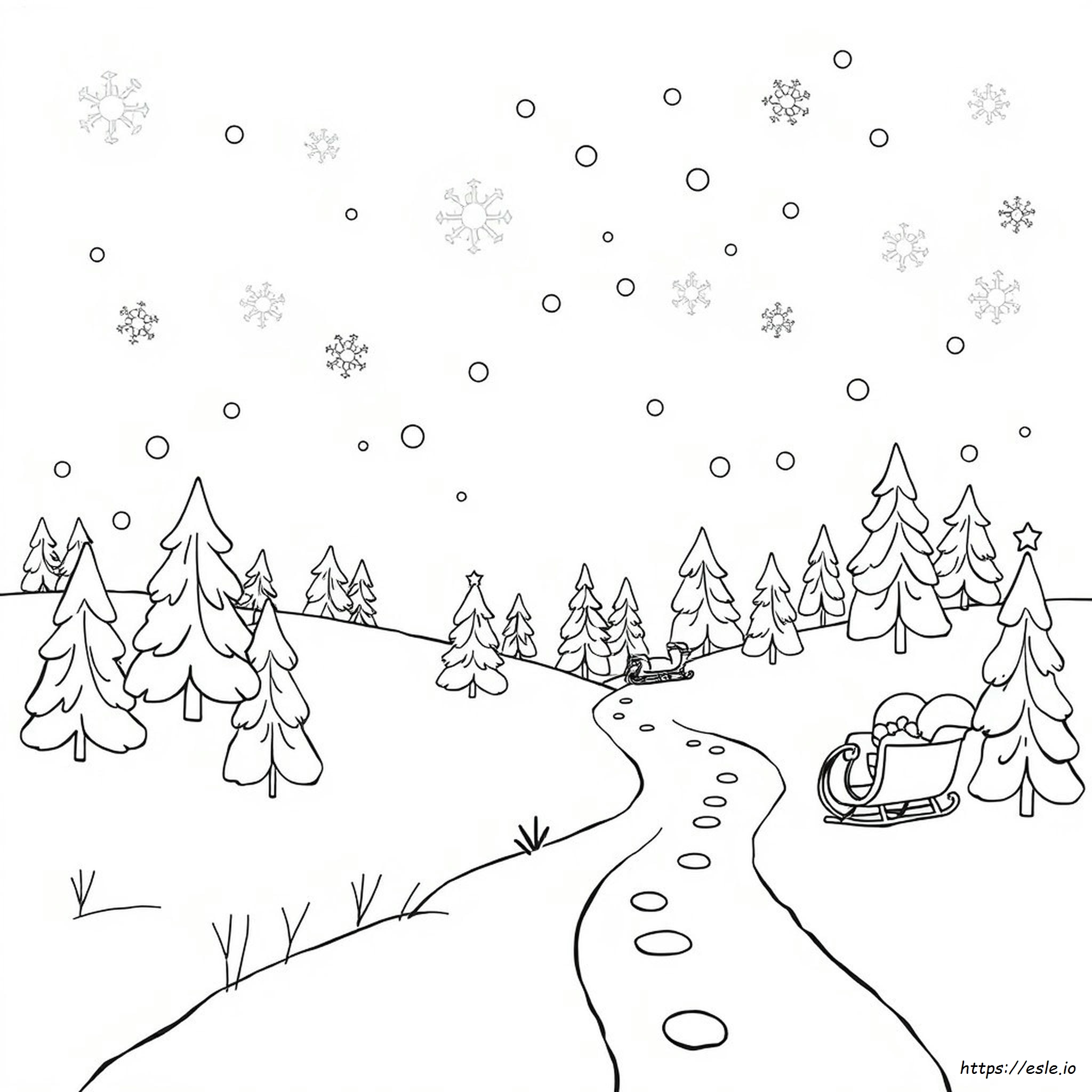 Invernali Da Colorare E Stampare Per Bambini