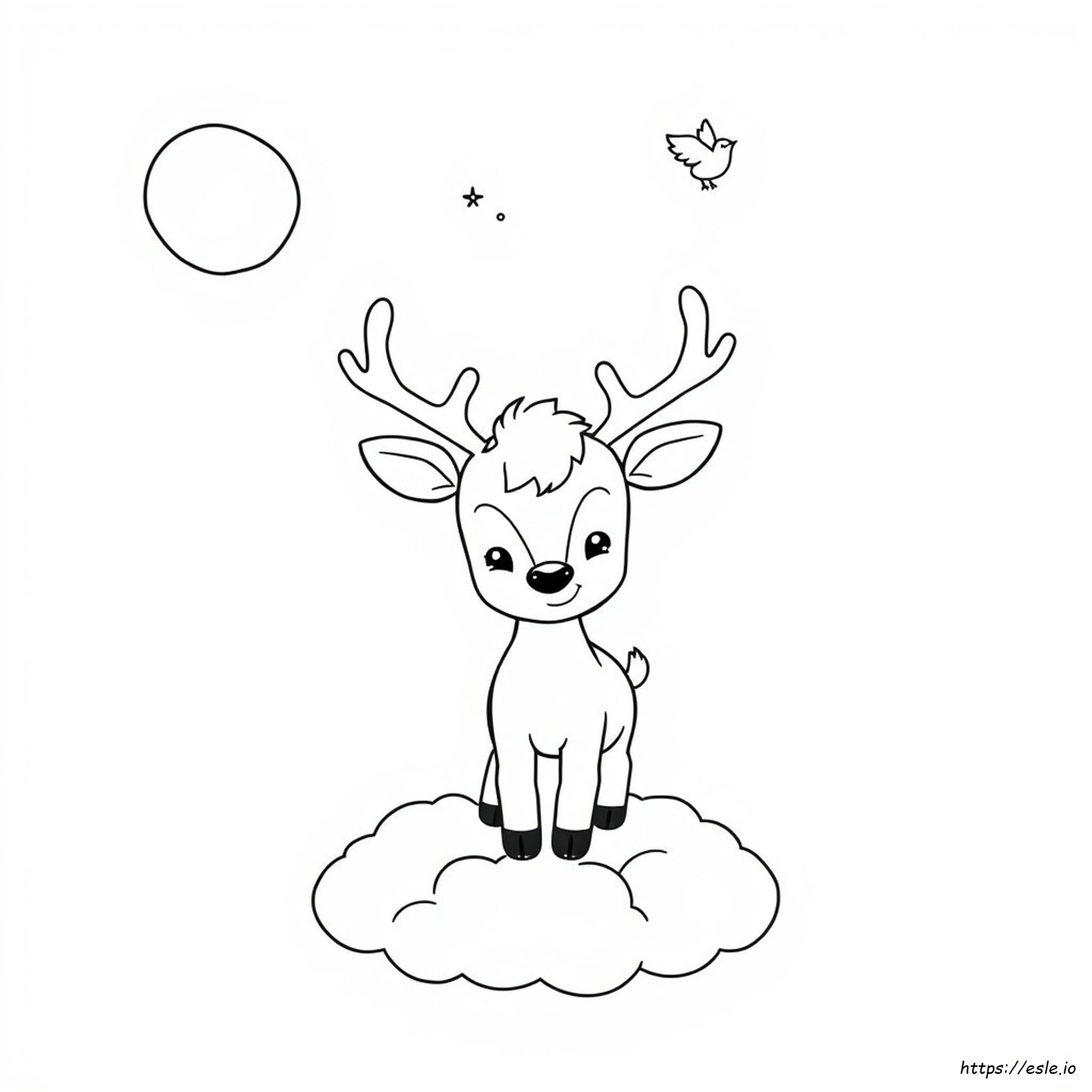 Kawaii Bambi Da Colorare
