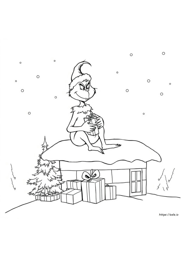 Realistic Grinch Coloring Page