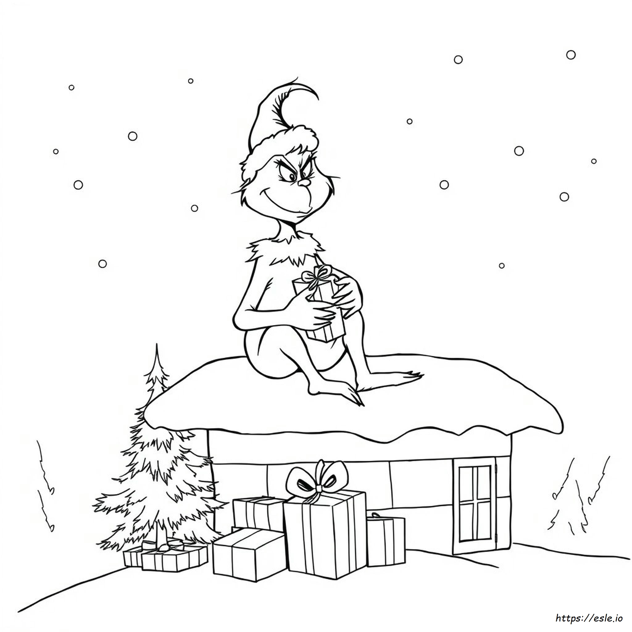 Realistic Grinch Coloring Page