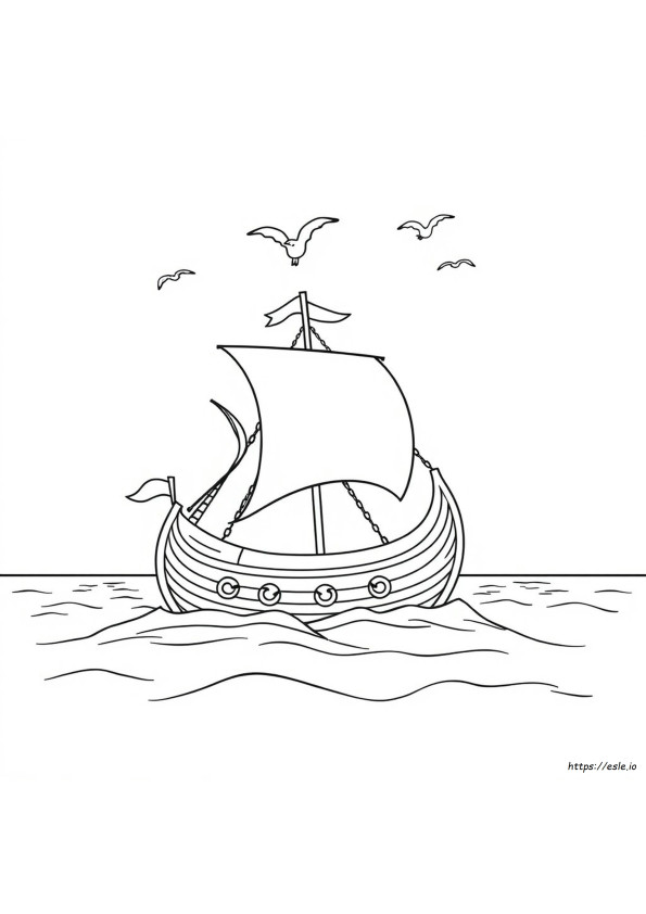 Nave Mayflower Da Colorare