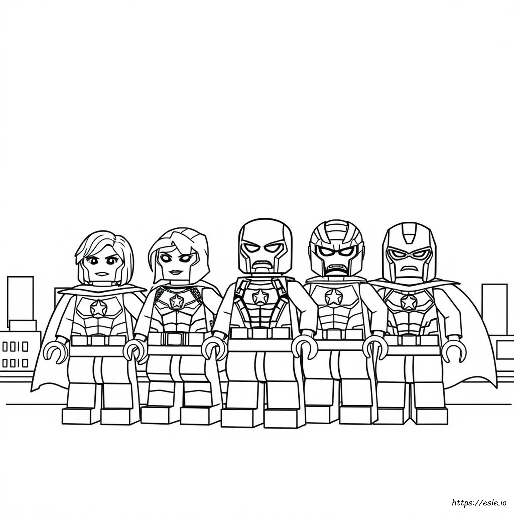 Lego Avengers Da Colorare