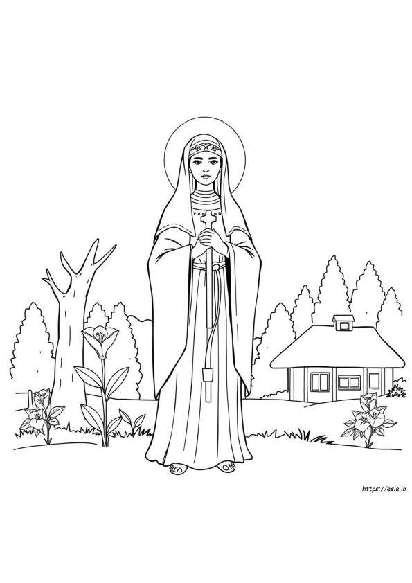 Kateri Tekakwitha Gambar Mewarnai