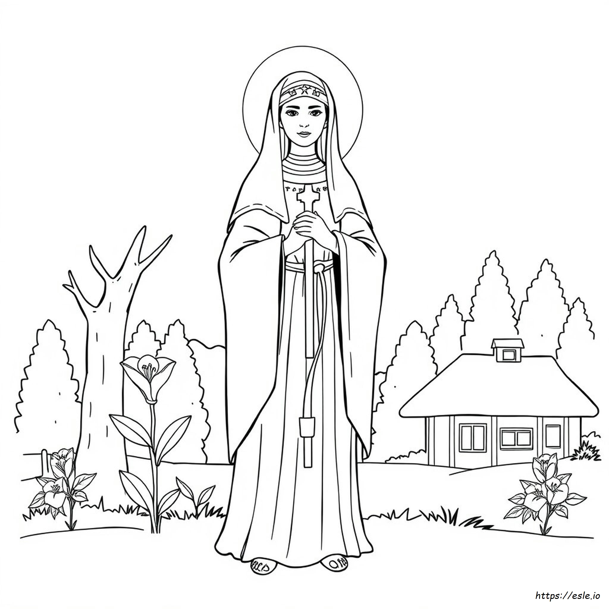 Kateri Tekakwitha, Disegni Da Colorare