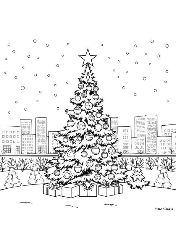 Gambar Mewarnai Pop Art Natal