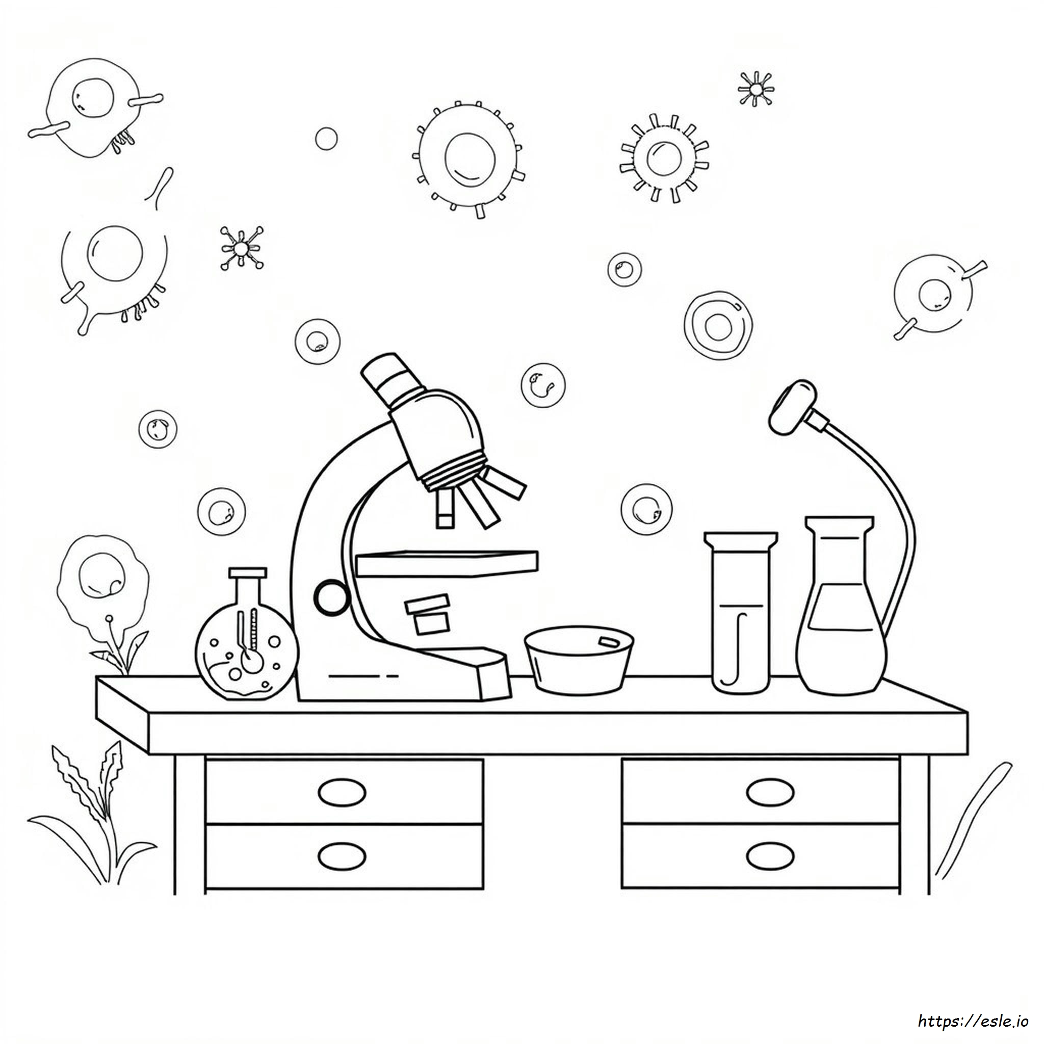 Libro Da Colorare Di Microbiologia