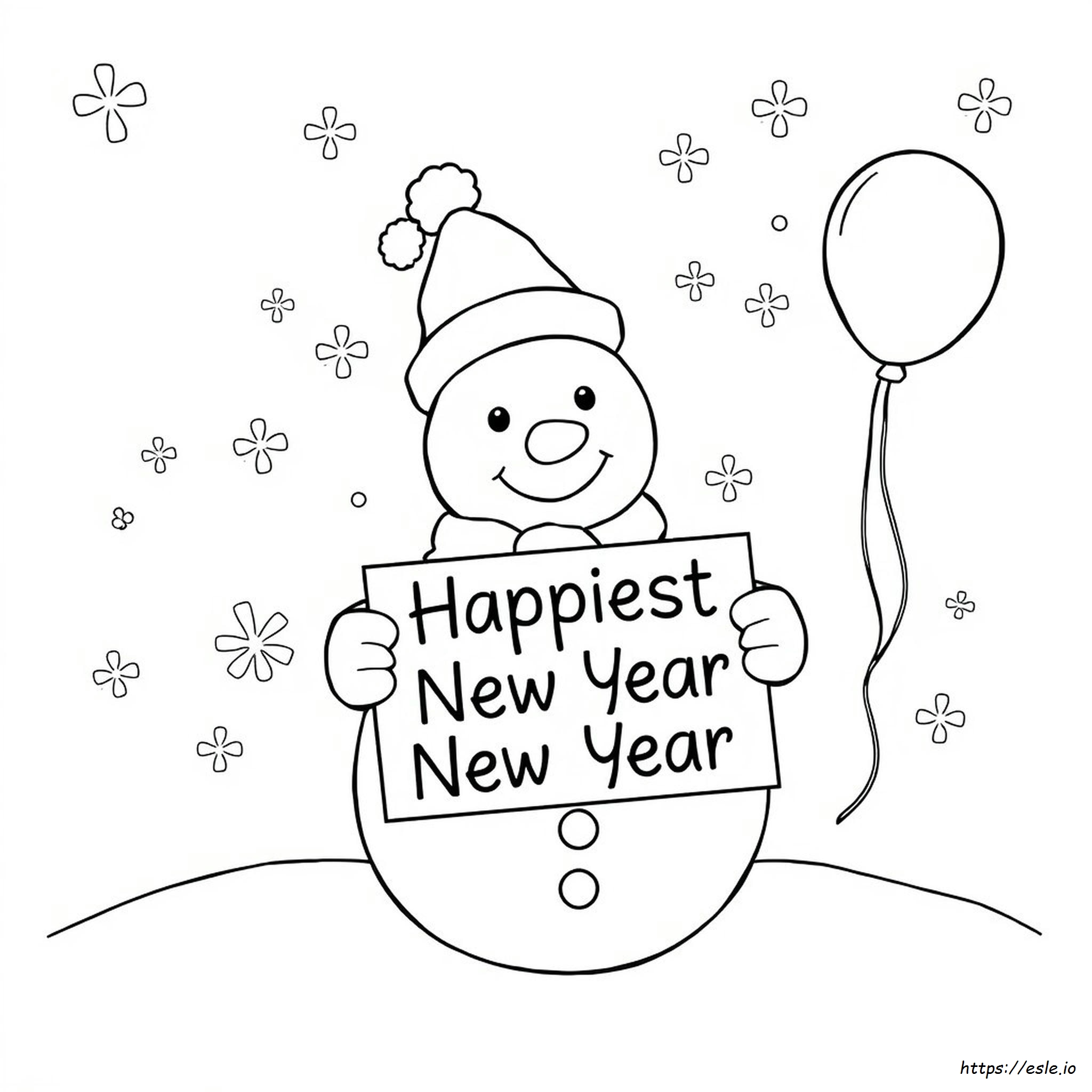 Buon Anno Immagine Da Colorare