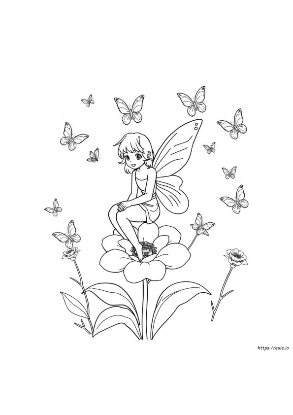 妖精 塗り絵 無料 PDF