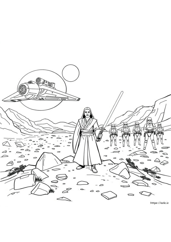 Gambar Mewarnai Star Wars Gratis