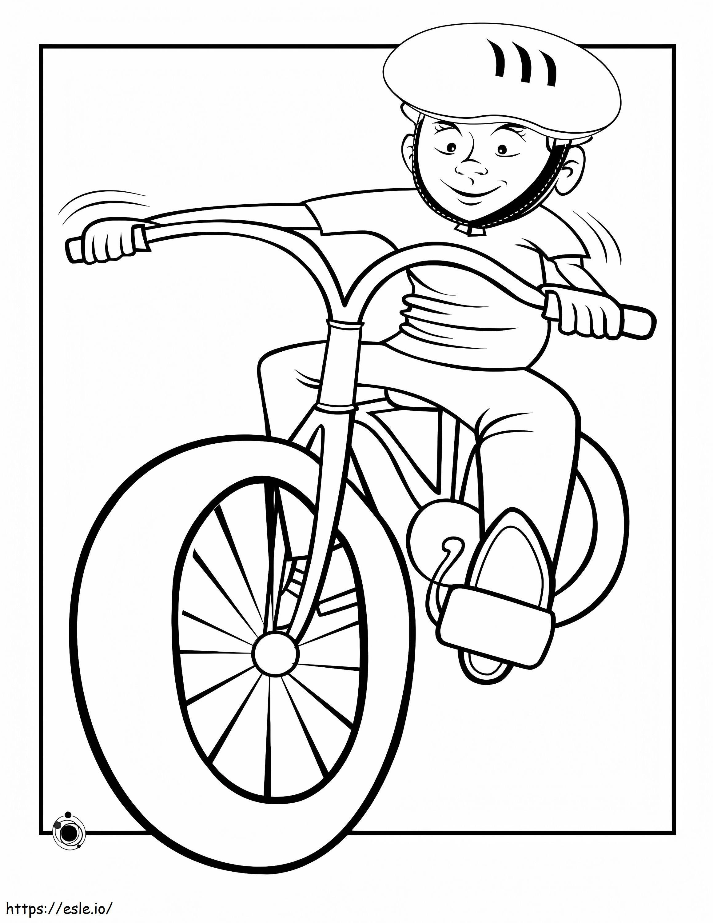Coloriage B est pour vélo à imprimer dessin