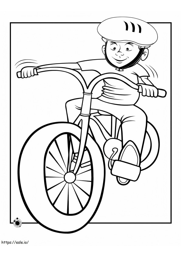 Coloriage B est pour vélo à imprimer dessin