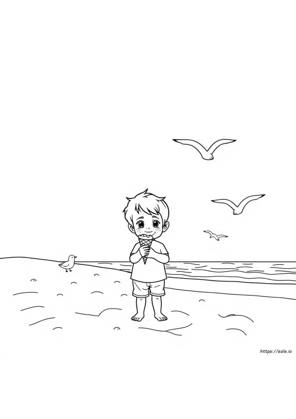 Printable Happy Summer Coloring Pages