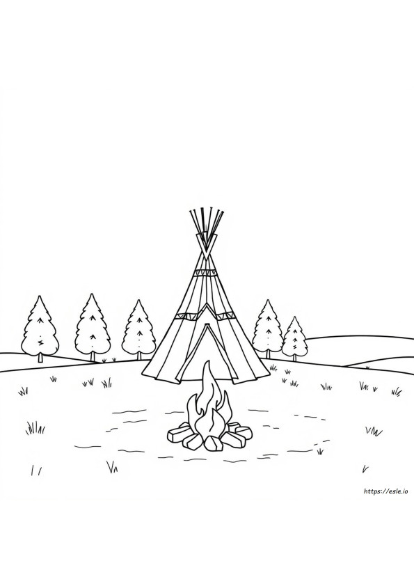Gambar Mewarnai Tipi Yang Dapat Dicetak