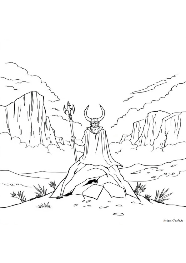 Loki Colouring Book