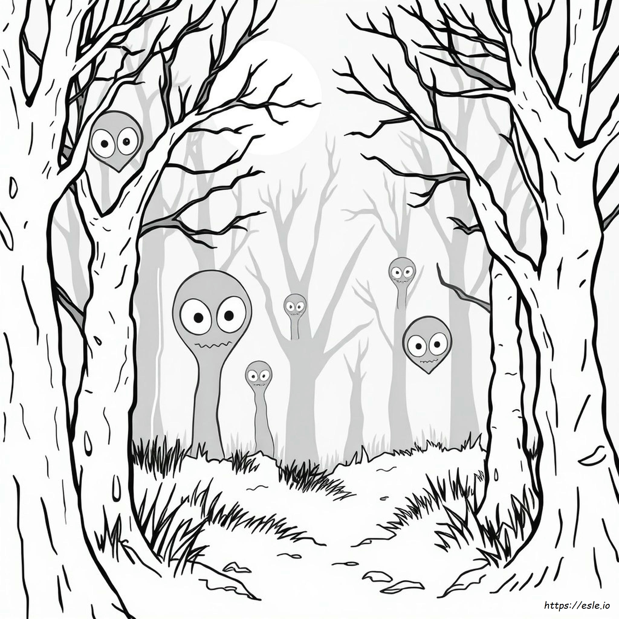 Gruselige Augen Malvorlagen