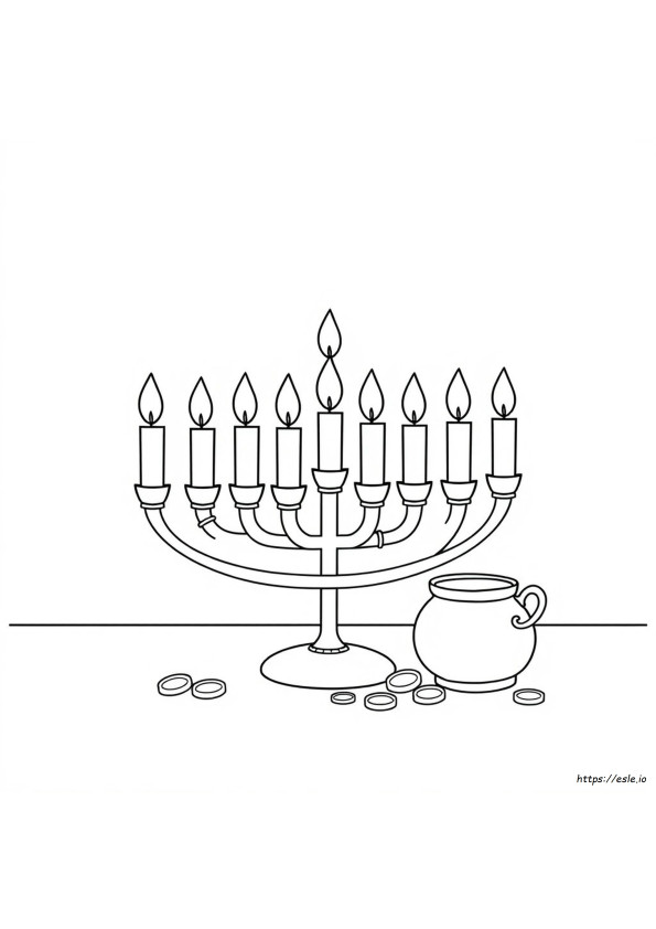 Kolorowanki Chanuka