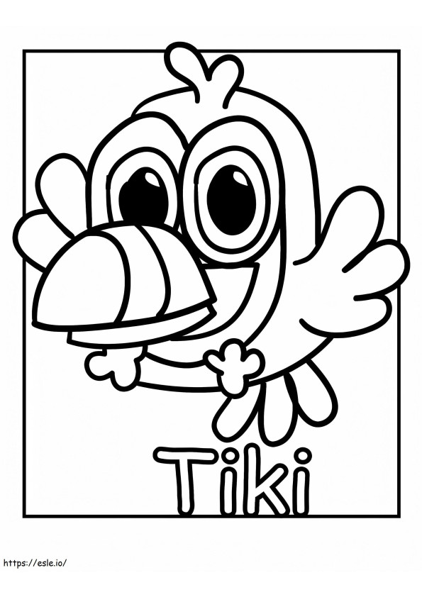 Tiki Moshi Monsters coloring page