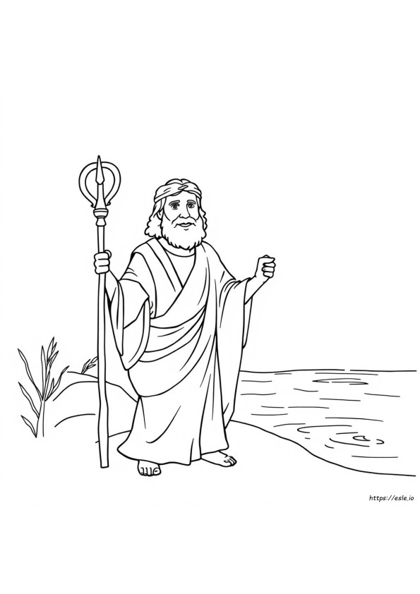 Gambar Mewarnai Yohanes Pembaptis