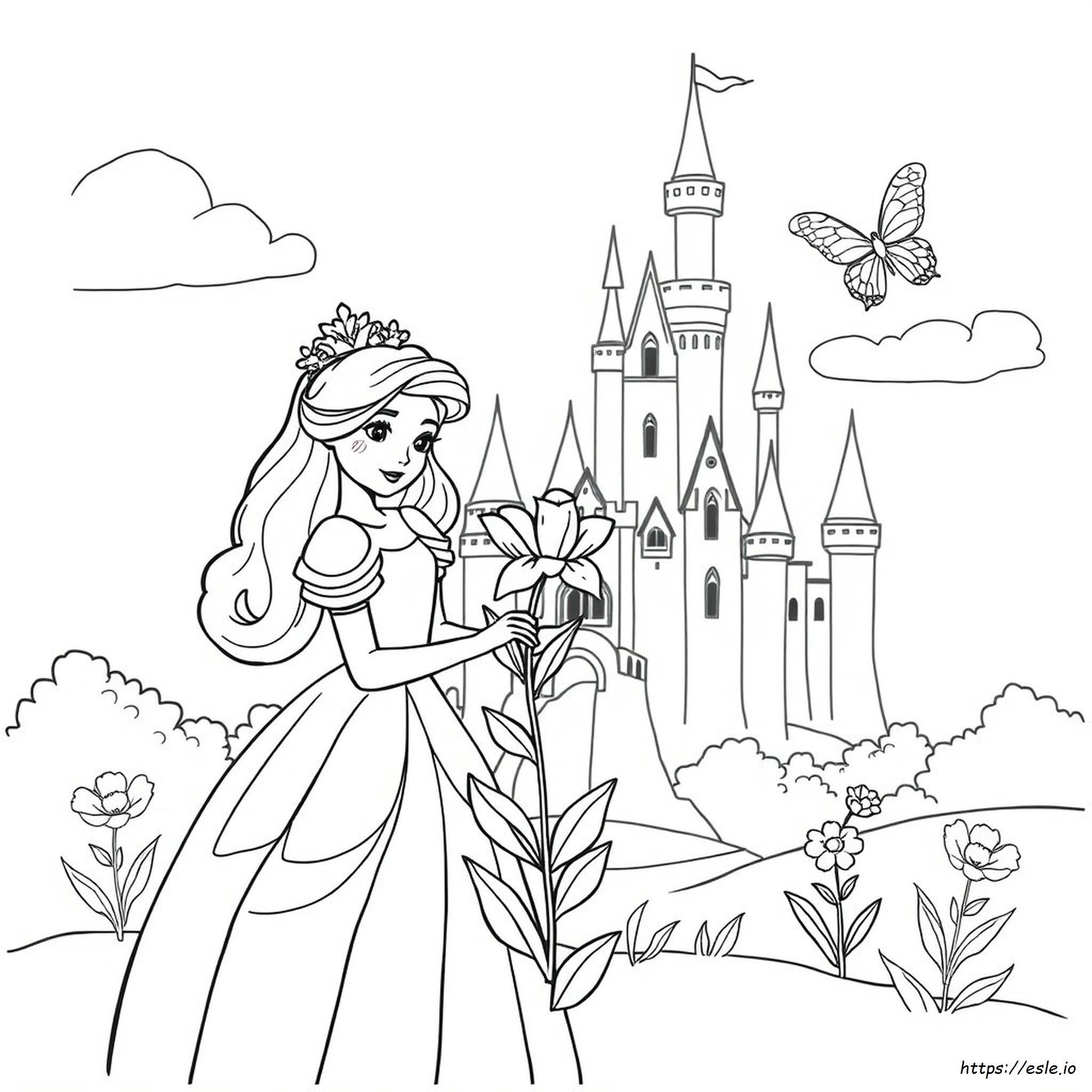 Páginas Para Colorear De Princesas Para Niñas