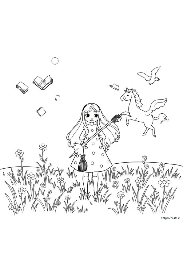 Gambar Mewarnai Luna Lovegood