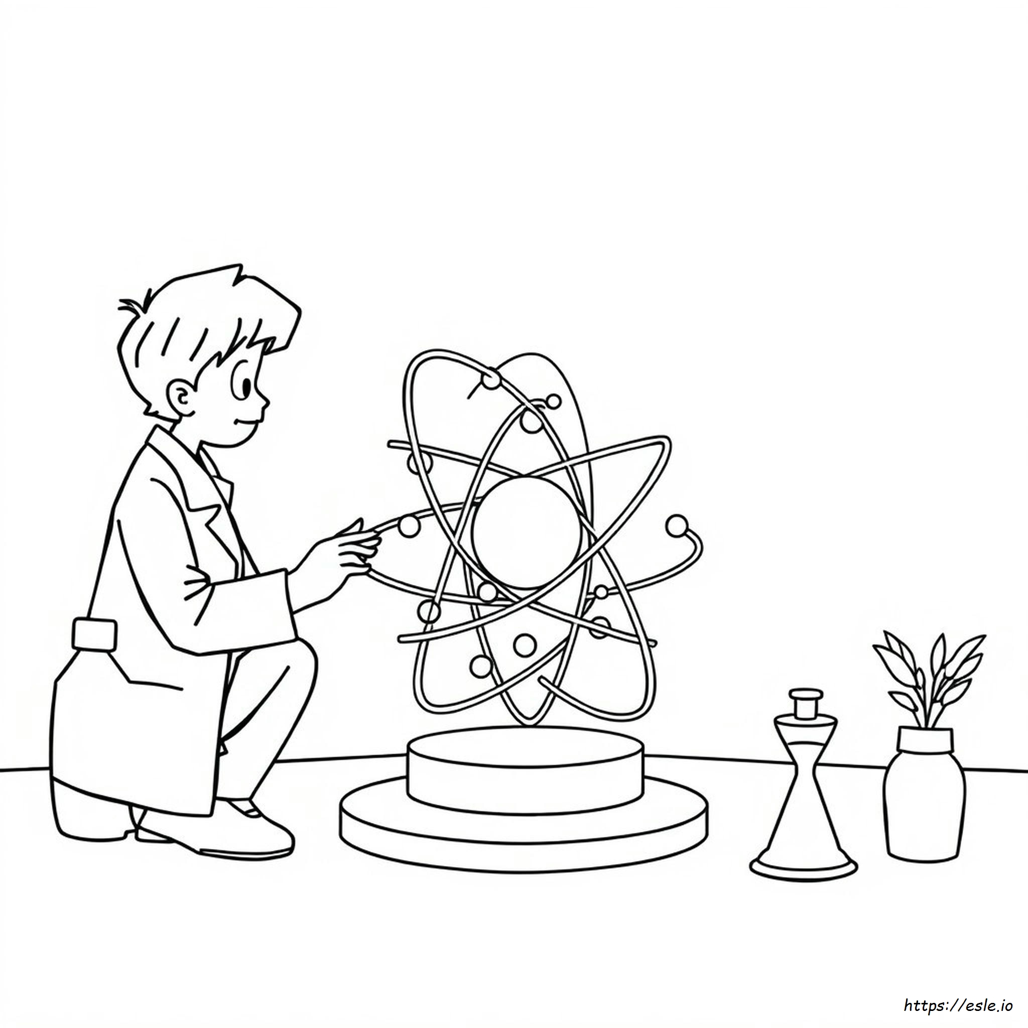 History Of The Atom Coloring Page