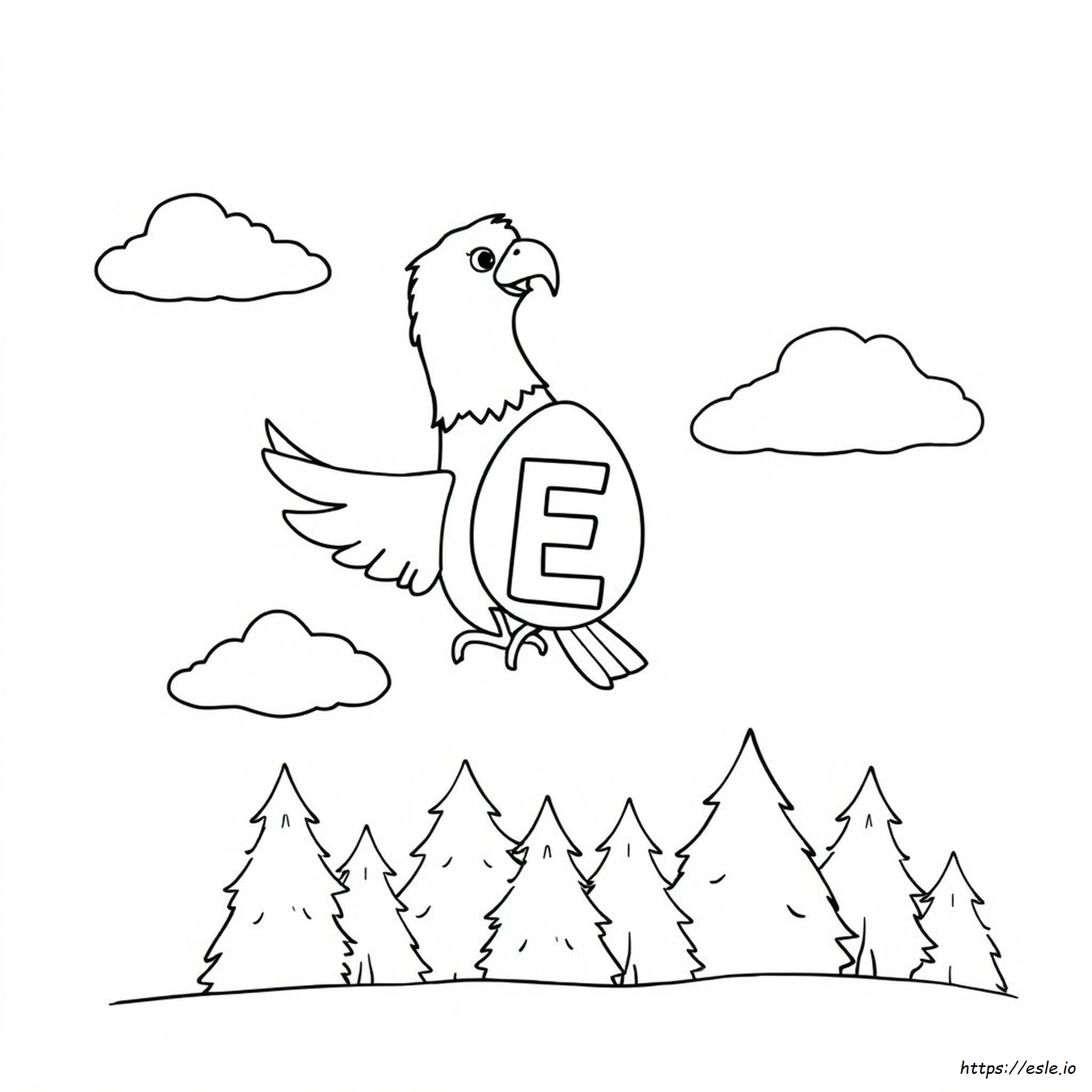 Disegni Da Colorare Per La Lettera E
