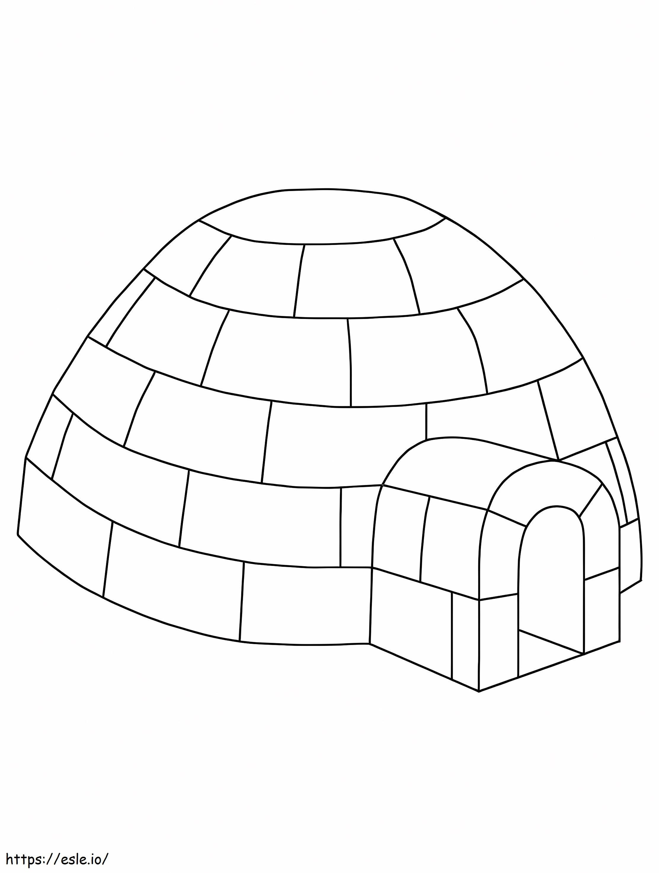 Igloo 7 coloring page
