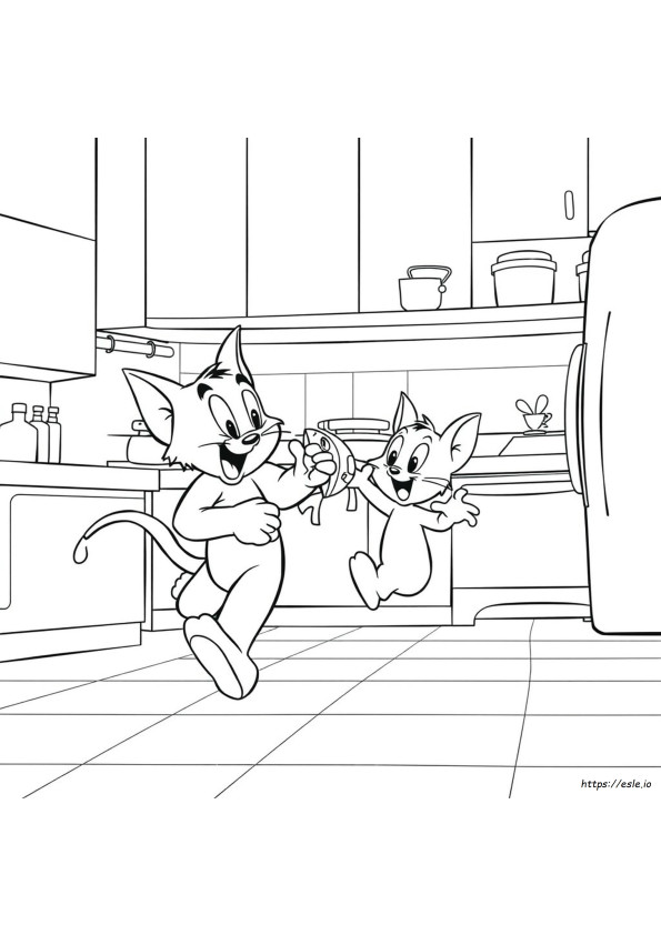 Planșe De Colorat Tom Și Jerry