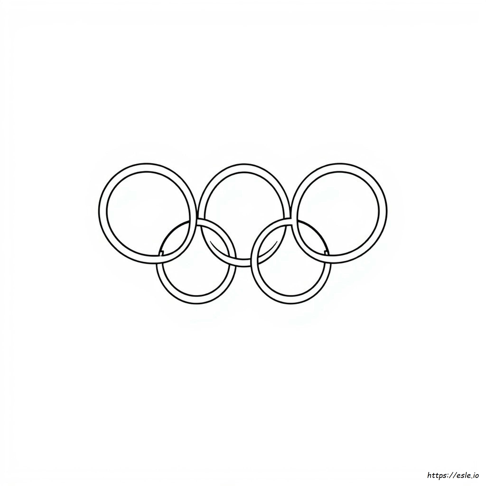 Simbolo Olimpico Da Colorare