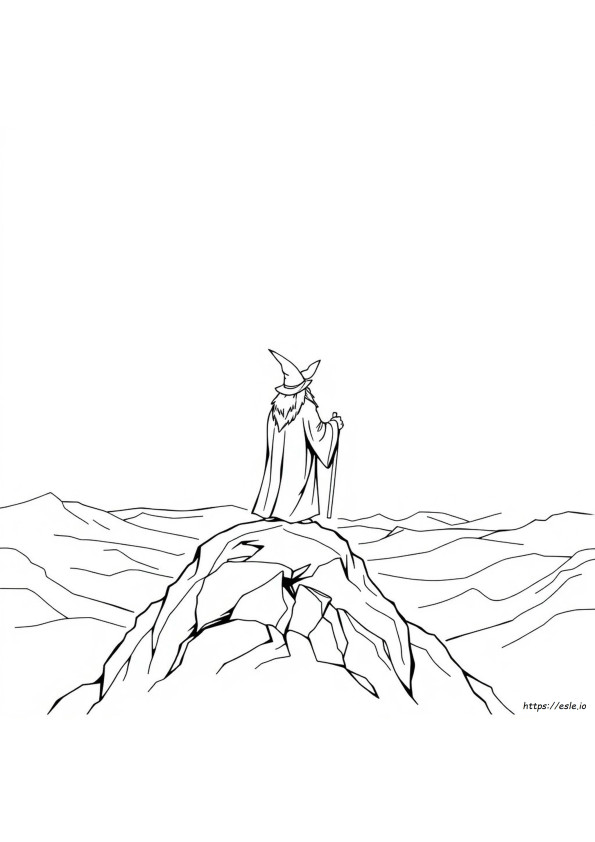 Gandalf Gambar Mewarnai