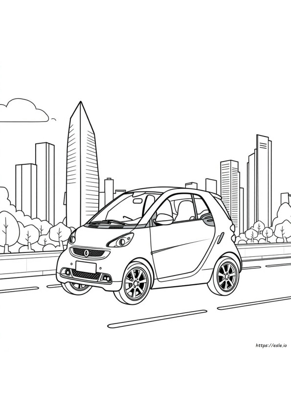 Gambar Mewarnai Mobil Pintar