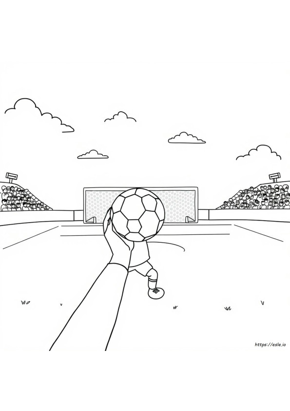 Gambar Mewarnai Sepak Bola Dapat Dicetak Gratis Uk