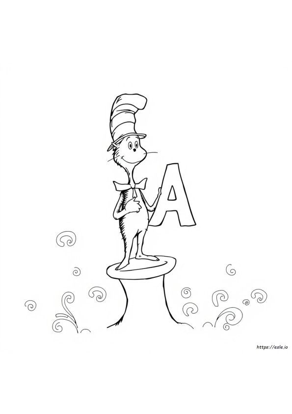 Dr Seuss Alphabet Coloring Pages