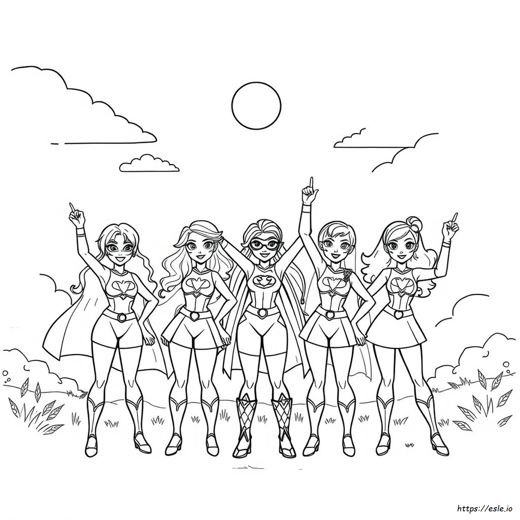 Glitter Force Da Colorare Gratis