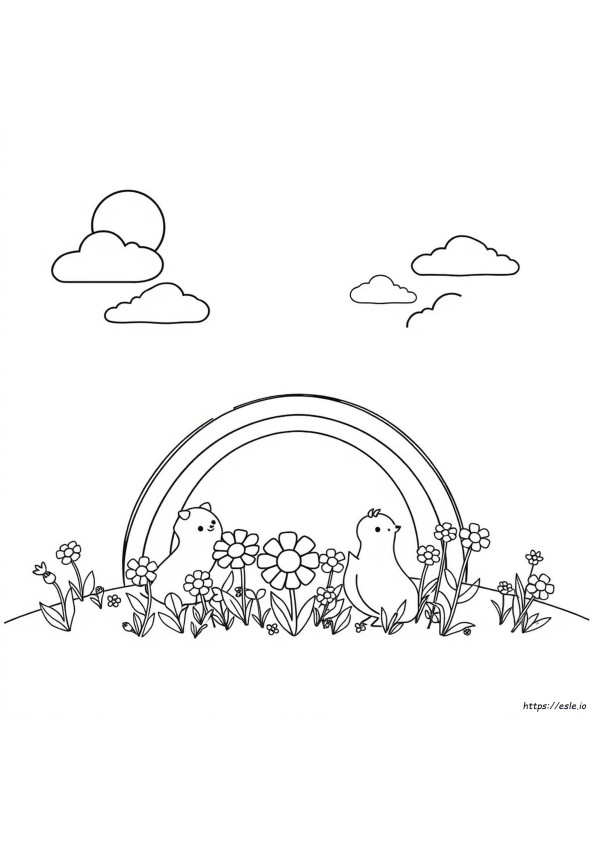 Värityskuvat Piirustus Rainbow Friends Orange
