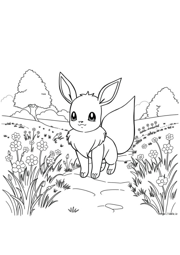 Gambar Mewarnai Eevee
