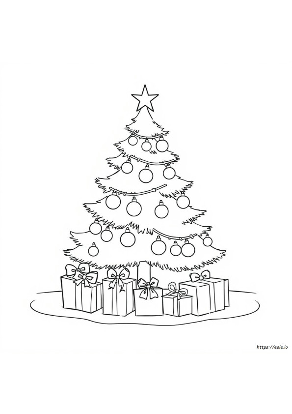Halaman Mewarnai Liburan Natal