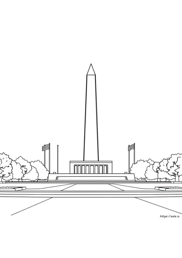 Washington Kleurplaat