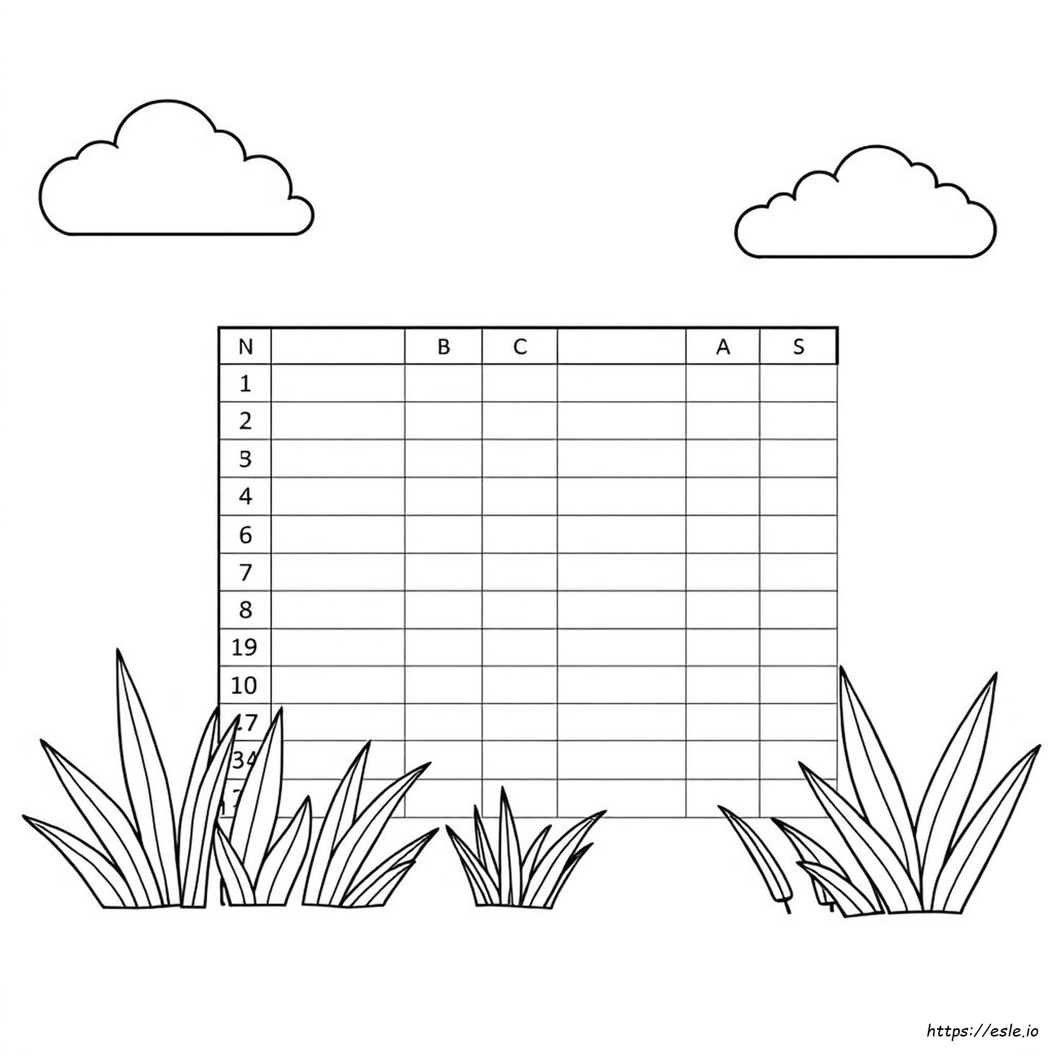 Pagina Da Colorare In Excel