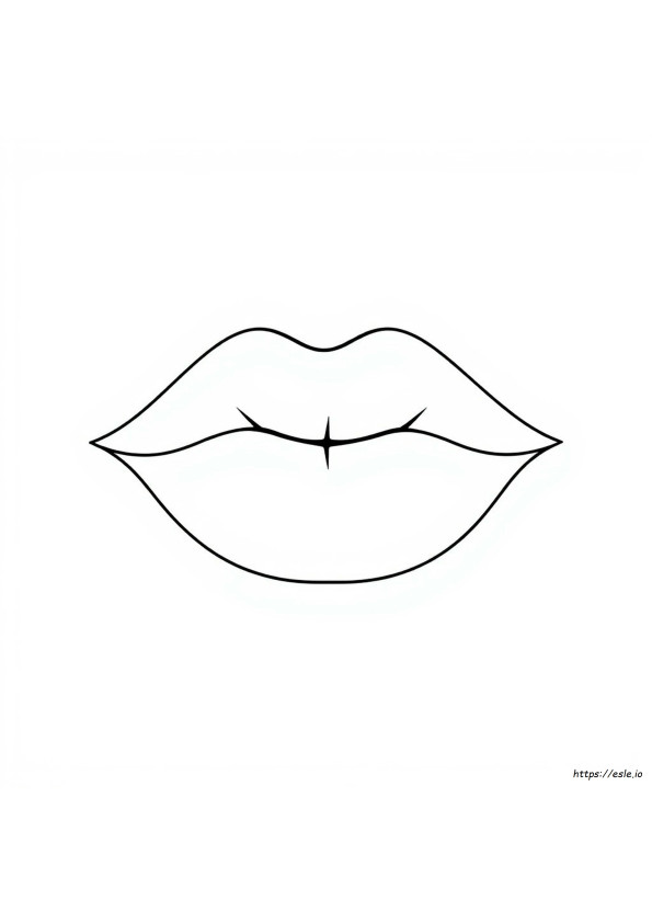 Gambar Mewarnai Bibir