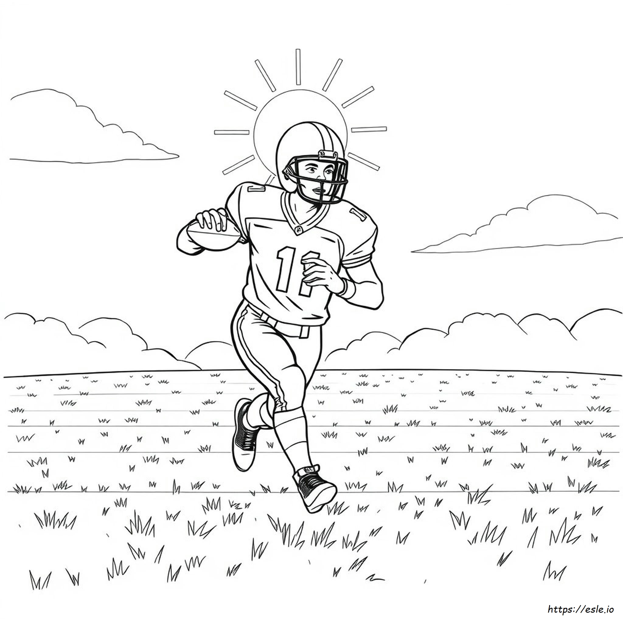 Amerikaans Football Kleurplaten kleurplaat
